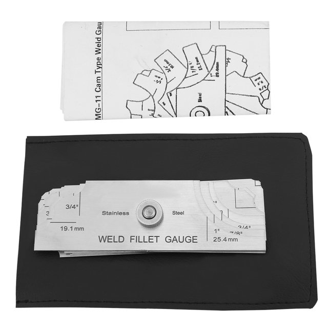 Welder Inspection Gauge, Metric Measurement Welding Gauge Inspection Gauge Welding Gauge Gage, Fillet Weld Gauge, For Testing O Inspection Inch And Metric Stainless For Bridges
