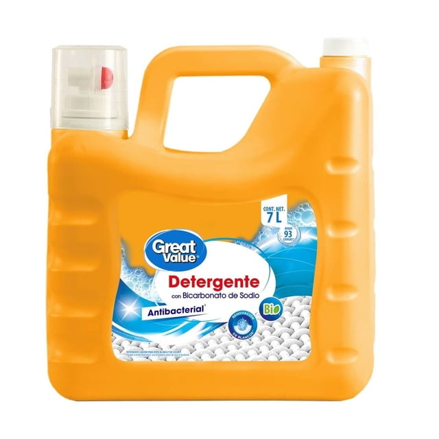 Detergente líquido Great Value con bicarbonato de sodio 7 l