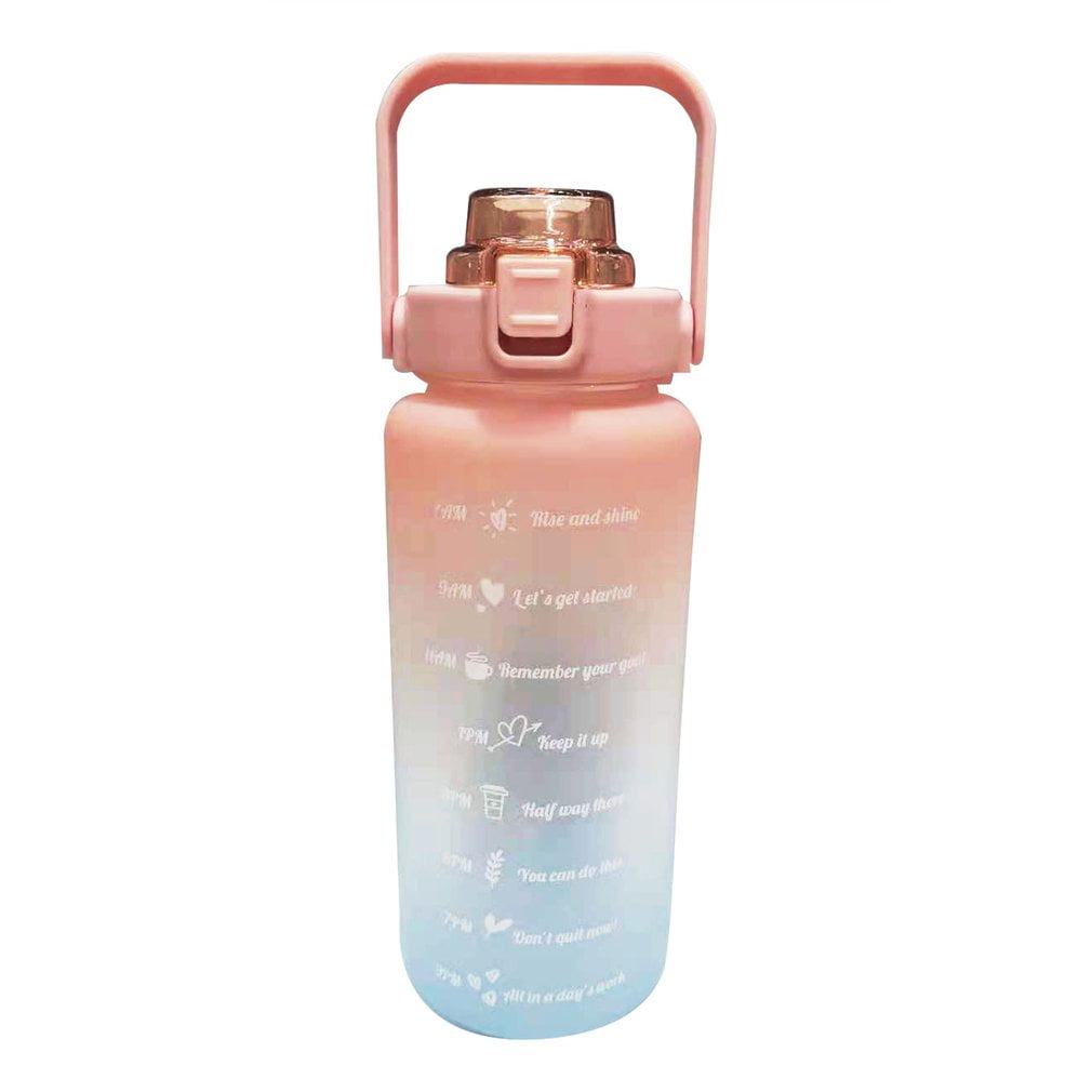 Bottle Water Plastic Jug Small Mouth Handgrip Large Capacity With Marker Tumbler 
