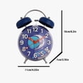 thumbnail image 2 of Cute Alarm Clock for Heavy Sleepers with Backlight, Metal 4 Inches Twin Bell Battery Operated Alarm Clocks, 2 of 7