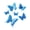Blue, variant on mdesiwst 6 Pcs 3D Glitter Butterfly Wall Decor Double Layer Wing Butterfly Wall Art Stickers Self-Adhesive Reusable Mural Decals for Kids Room Bedroom Living Room Decor