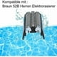 thumbnail image 4 of Cabezal de afeitadora de repuesto 52B compatible con afeitadoras eléctricas Braun 5 Series 5020S 5030S 5040S 5050S 5070S 5090CC 52B 52S Series con cepillo, 4 of 5