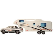 Prime Products 27-0020 Mini Pick Up Truck and 5th Wheel Trailer Hitch and RV Camper Toy Model