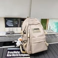 thumbnail image 2 of Multifunctional Nylon Student Backpack Large Capacity Anti-theft School Bag Lightweight Teenage School Backpack, 2 of 5