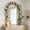 White, variant on Flower Garland 98.43in Artificial Rose Vine Flowers with Green Leaves Hanging Fake Roses Vine for Room Party Home Wedding Birthday Christmas Wall Arch Decor, Spring Pink Flower