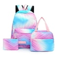 thumbnail image 2 of Tie Dye Ink Backpack Student School Bookbag Insulated Lunch Box for Teens Kids, 2 of 7