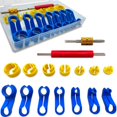 thumbnail image 1 of 16PCS Car AC Fuel Line Disconnect Tool Set, Master Quick Disconnect Tool Kit Includes 1/4 5/16 3/8 1/2 5/8 3/4 7/8 Inch, Valve Core Remover with Storage Box for Transmission Oil Cooler Line, 1 of 6