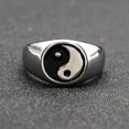 thumbnail image 2 of 4x Taoísta Retro Taoísta Lucky Band Gift Bagua Sunnimix  Anillo de dedo retro de Tai Chi, 2 of 8