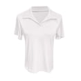thumbnail image 4 of Womens Polo Shirts, Comdrip Women's Short Sleeved Business Casual Top V Neck Work Shirt Top Polo Shirts for Women White XL, 4 of 5