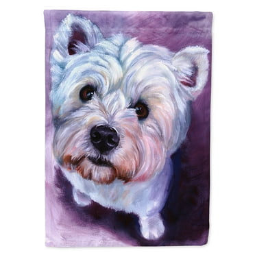 Whatsup Westie Flag Canvas House Size