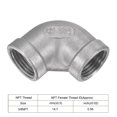 thumbnail image 4 of Unique Bargains 3/8 NPT Female Thread 90 Degree Elbow Pipe Fitting 304 Stainless Steel, 4 of 5