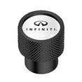 thumbnail image 2 of for INFINITI logo in White on Black Aluminum Tire Valve Stem Caps, 2 of 4