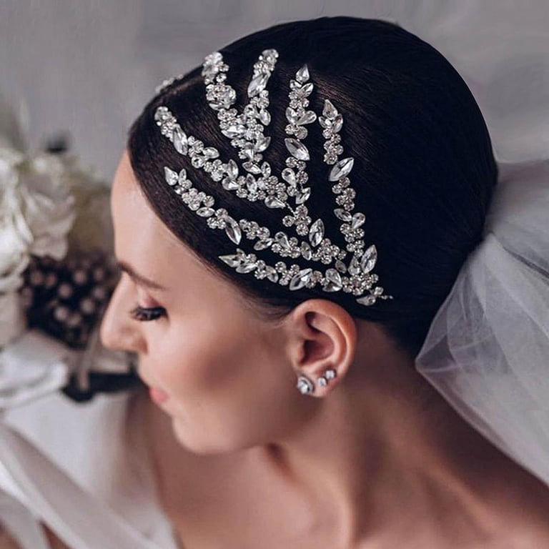 Segolike Rhinestone Wedding Headband, Bridal Hair Band  display picture 1