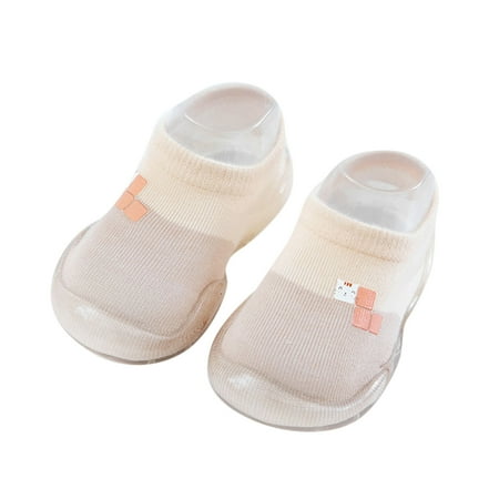 

TAIAOJING Boys Girls Animal Cartoon Socks Shoes Toddler WarmThe Floor Socks Non Slip Prewalker Shoes For 6-12 Months