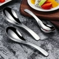 thumbnail image 2 of Stainless Steel Dinner Children Adult Deepen Thickened Large Capacity Soup Spoon, 2 of 10