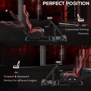 Supllueer Racing Simulator Cockpit With Adjustable Ergonomic Red Seat Fits For Logitech G920 Thrustmaster.Excluding electronic devices