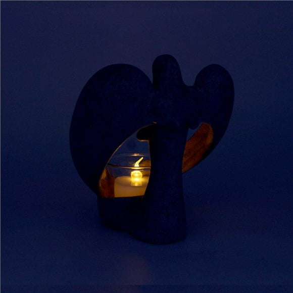 Ruiboury Resin Angel Statue Candle Holder Angel Figurines Remembrance Gifts in Memory of Loved One