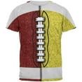 thumbnail image 1 of Fantasy Football Team Maroon and Yellow All Over Mens T Shirt Multi 2XL, 1 of 2
