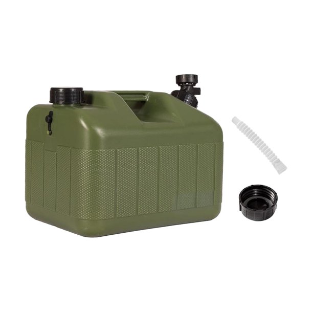 Contenedor de agua para acampar, tanque de emergencia, dispensador de bebidas portátil a prueba de fugas, 10 l con grifo, jarra de almacenamiento de