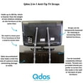 thumbnail image 2 of Qdos 2-in-1 Anti-Tip TV Straps - Grey, 2 of 4