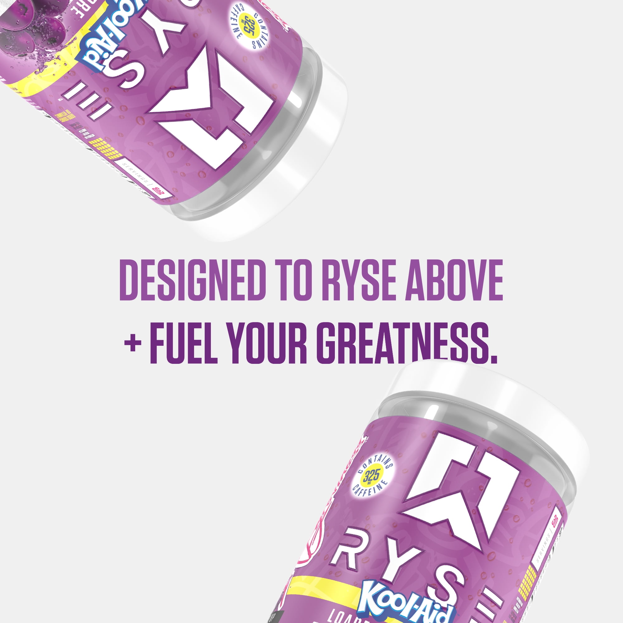 RYSE Loaded Daily Pre Workout Powder - Kool-Aid Grape - 30 Servings