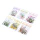 thumbnail image 3 of 6 Pack Floral Stickers Set DIY Hand Crafted PET Transparent Floral Leaves Stickers for Scrapbooking Photo Album, 3 of 5