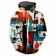 thumbnail image 5 of Sudadera con capucha de moda para hombre, estampada con patrones de cuadros populares, impresión digital, sudadera informal de manga larga con capucha y tela gruesa, 5 of 5