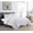 White, variant on Videri Home Pinch Pleat Comforter Set, Soft Lightweight Polyester Bedding with Elegant Pleated Design, All Season Warmth, Durable & Machine Washable (Gray, Full/Queen)