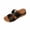 X-Black, variant on Women's Orthopedic Platform Sandals Comfortable Slip-On Open Toe Wedge Slides for Summer Walking, Casual Arch Support Shoes with Cushioned Sole