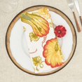 thumbnail image 2 of Fennco Styles Harvest Pumpkins & Foliage Cotton Cloth Napkins 20" W x 20" L, Set of 4 - Multicolor Woven Dinner Napkins for Thanksgiving Décor, Fall Festivals, Family Gatherings, and Special Events, 2 of 2