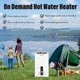 thumbnail image 2 of Tankless Propane Water Heater with Digital Display, 4.76 GPM 18L Portable Instant Hot Gas Water Heater, 115425 BTU Overheating Protection for Indoor & Camping, 2 of 6