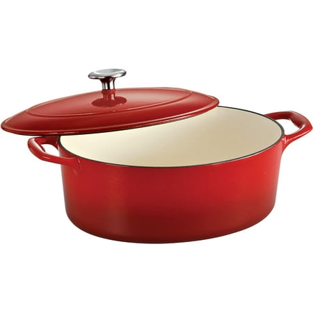 

Enameled Cast Iron Covered Dutch Oven 7-Quart Gradated Red 80131/052DS