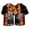 F_001, variant on Domuza Halloween Scrub Shirts for Men Novelty Horror Print V-Neck Short Sleeve Working Uniform Shirts Comfy Soft Relaxed Fit Medical Scrub Tops 4XL