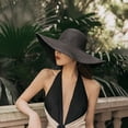 thumbnail image 3 of Yoyauz Women's Oversized Sun Straw Hat, UPF 50+ Soft Brim Summer Cap, Foldable Rolled Up Travel Cap Beach Hat, 3 of 6