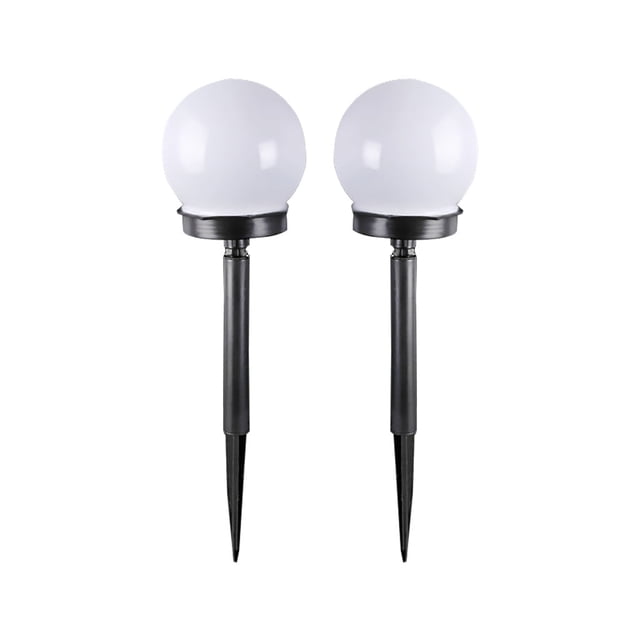 Luces LED ZENMELE para dormitorio, lámpara de jardín exterior, camino de energía solar, CZ, patio, 2 piezas, luz de patio, luz de noche