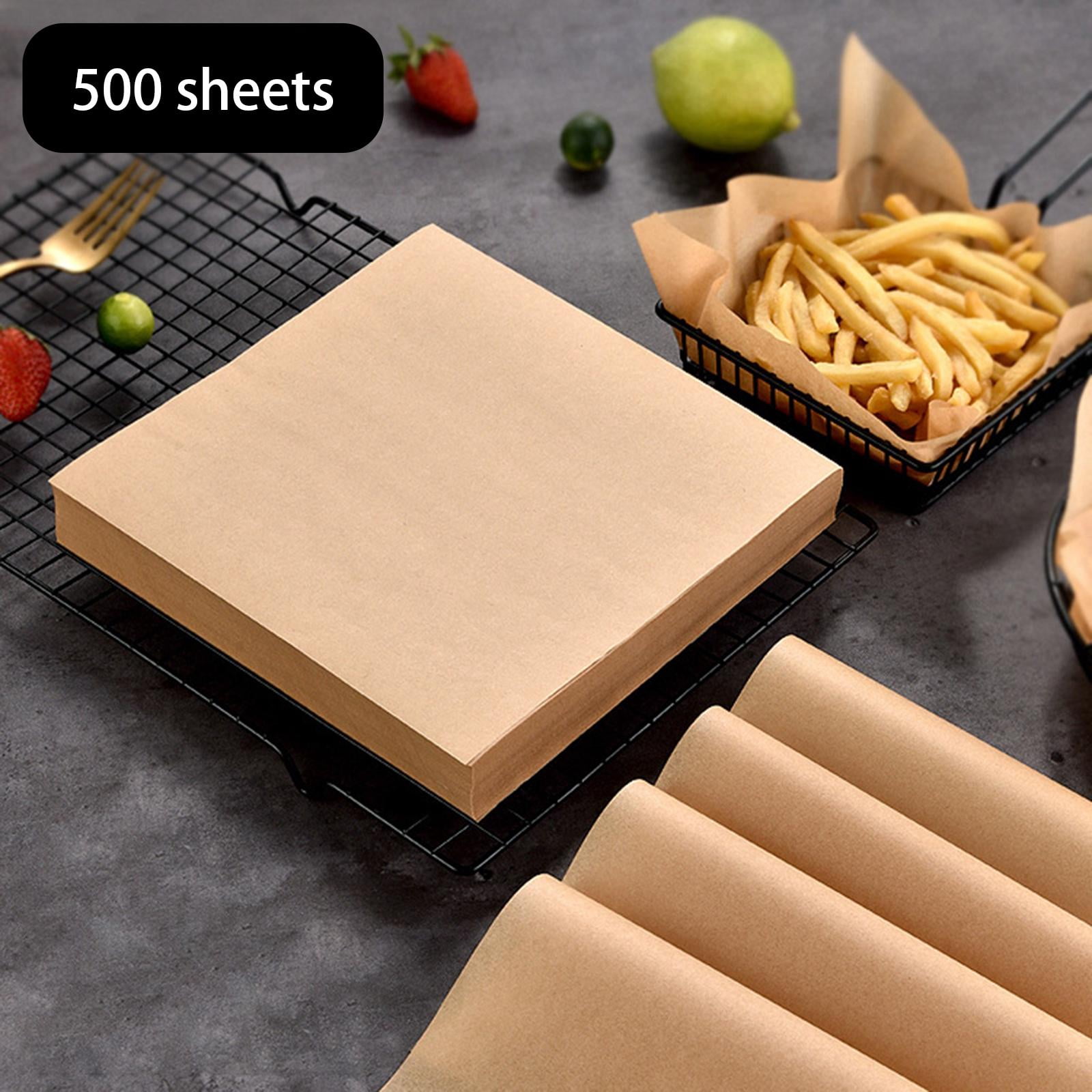500PCS Square Liner, Nonstick Sheet, Oil , Food Grade Square Baking Paper 30x30cm