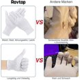 thumbnail image 5 of Guantes de algodón blanco, con tela blanca, 12 pares (24 guantes) Afortunado Sencillez, 5 of 5