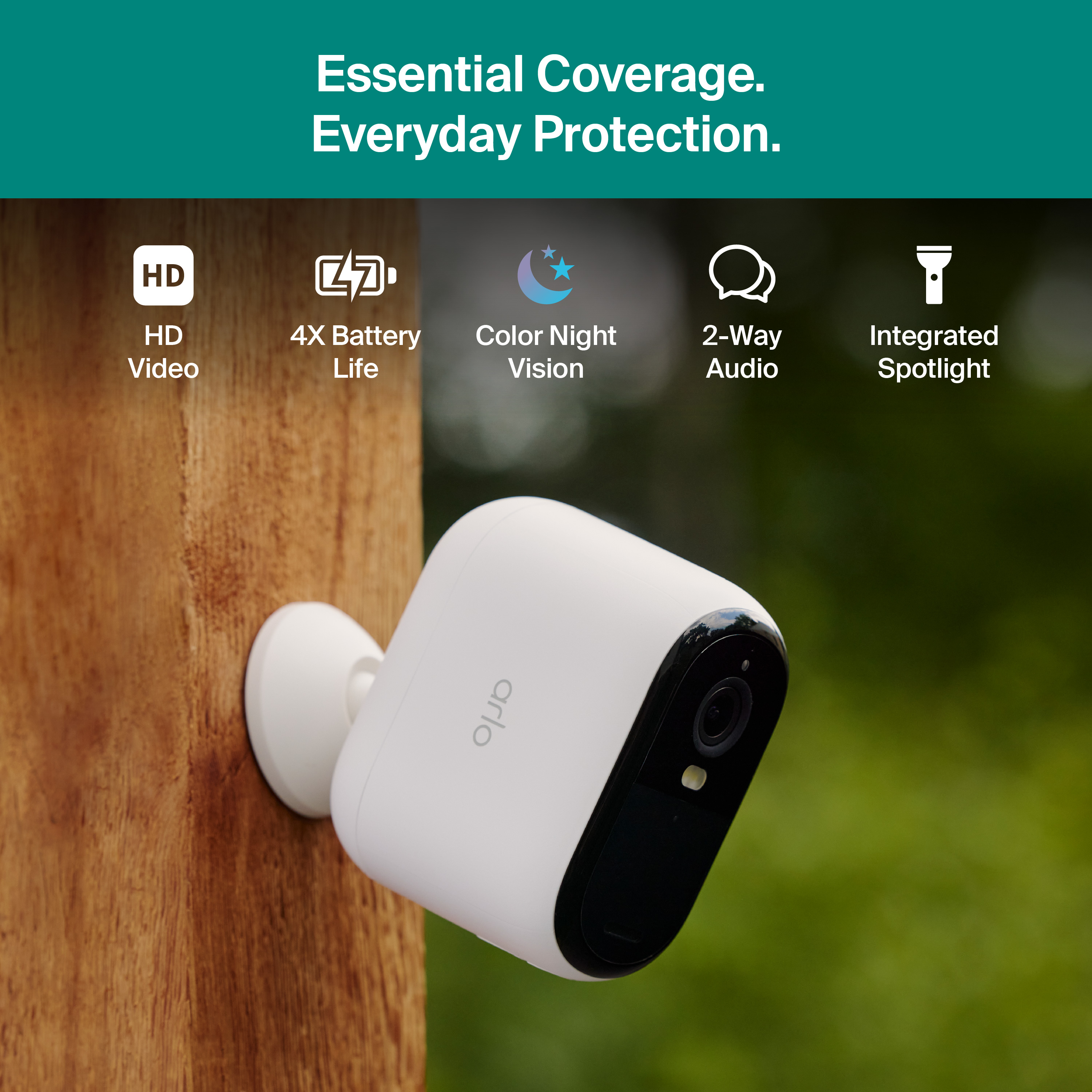 Arlo Essential XL Outdoor Camera 1080p HD, 3rd Gen, White photo 5