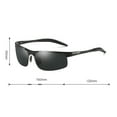 thumbnail image 3 of Full lens Polarized Reader Sunglasses for Men Women Wrap Around Sports Sun Reading Glasses Aluminum Frame Men Reading Sunglasses Square Presbyopia Reader, 3 of 4