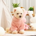 thumbnail image 2 of Mosey Cozy Winter Dog Clothes with Traction Ring 4-Legged Double Sided Thick Long Plush High Collar Warm Pet Clothes, 2 of 8