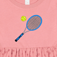 thumbnail image 4 of Inktastic Blue Tennis Racket and Ball Girls Baby Dress, 4 of 5