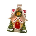 thumbnail image 4 of Quemador de incienso para casa de nieve, adorno de resina, decoración navideña de mediación, figura de casa de nieve para SPA, oficina, escritorio y d, 4 of 9