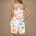 thumbnail image 5 of Zpanxa Girls Shorts Polyester Spandex Print Pattern Sleeveless Overalls with Pockets 5-6 Years, 5 of 5