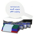 thumbnail image 2 of Oval Dry Erase Answer Paddle + Colored Pens + Student Eraser - Class Pack of 12 Sets Retail, 2 of 3
