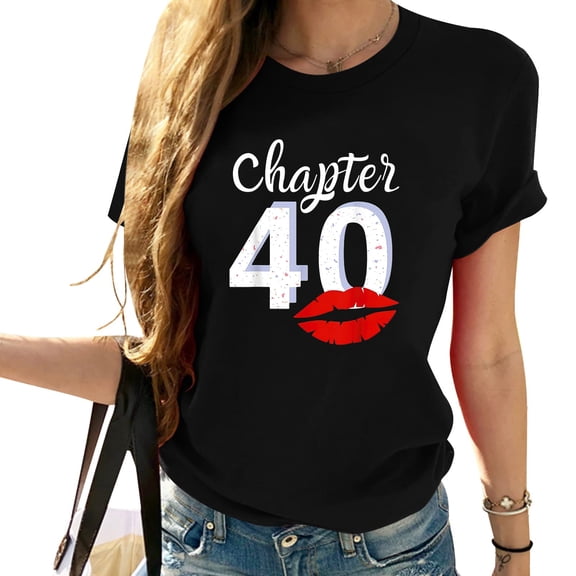 Humorous 40th Chapter Celebrations Kisses Tee Shirt Gifts T-Shirt