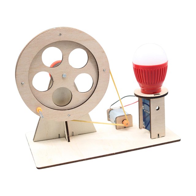 Rompecabezas de ciencia CUTICAT DIY Generador de madera 3D