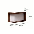 thumbnail image 2 of Space-Saving Corner Shelves, Floating Shelves Unit, Two-Tier Storage, Modern Design, Wall Mounted Storage, for Living Room, Bedroom, Office, Easy Installation [Only 1pc], 2 of 9