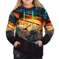 thumbnail image 3 of KLL Underwater Treasure Chest for Womens Pullover Hoodie with Pocket Hooded Long Sleeve Shirts Sweatshirt for Women-Large, 3 of 7