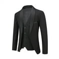 thumbnail image 2 of Cloudstyle Mens Suits Slim 3-Piece Suit shawl lapel Party Jacket Vest & Pants, Polyester, 2 of 4