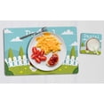 thumbnail image 4 of Printtoo Personalized Placemat & Coaster Set For Kids Toddlers,Birthday Gift For Boys,Gift For Girls,Farm-11x17 Inch, 4 of 6